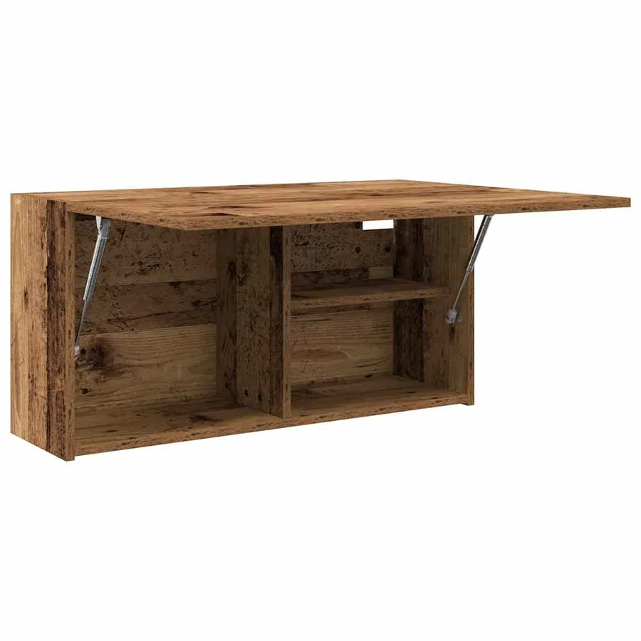 Armoire murale de bain vieux bois 80x25x40 cm bois d'ingénierie - 6