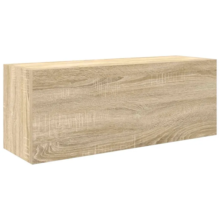 Armoire murale de bain chêne sonoma 80x25x30 cm bois ingénierie - 2