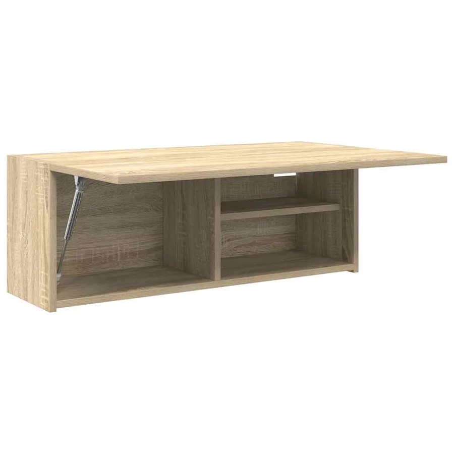Armoire murale de bain chêne sonoma 80x25x30 cm bois ingénierie - 5