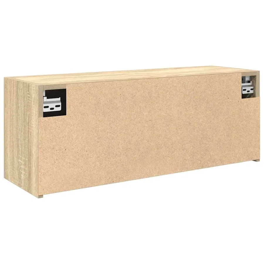 Armoire murale de bain chêne sonoma 80x25x30 cm bois ingénierie - 8