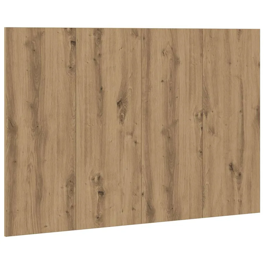 Tête de lit chêne artisanal 120x1,5x80 cm bois d'ingénierie - 2