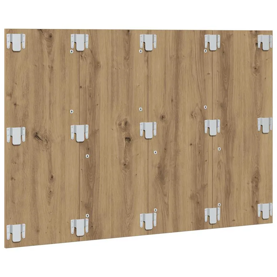 Tête de lit chêne artisanal 120x1,5x80 cm bois d'ingénierie - 4