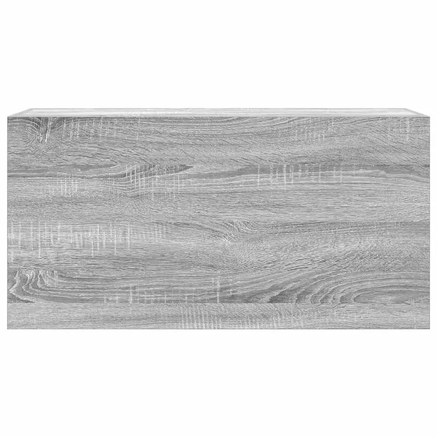 Armoire murale de bain sonoma gris 80x25x40cm bois d'ingénierie - 5