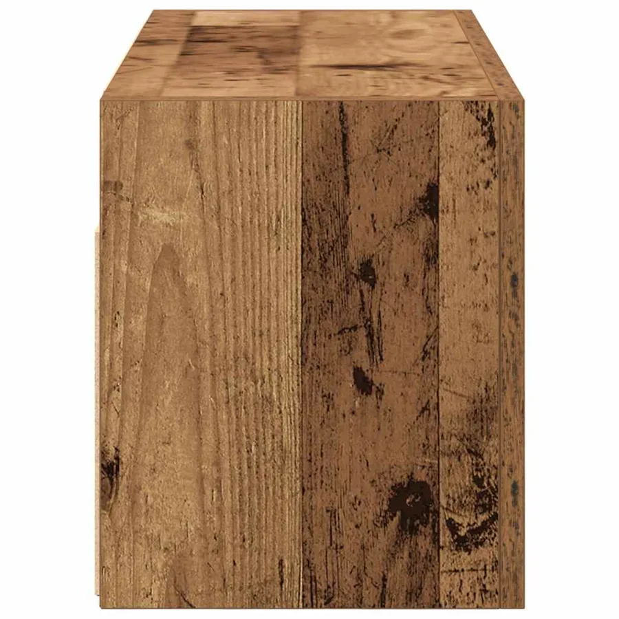 Armoire murale de bain vieux bois 60x25x30 cm bois d'ingénierie - 7