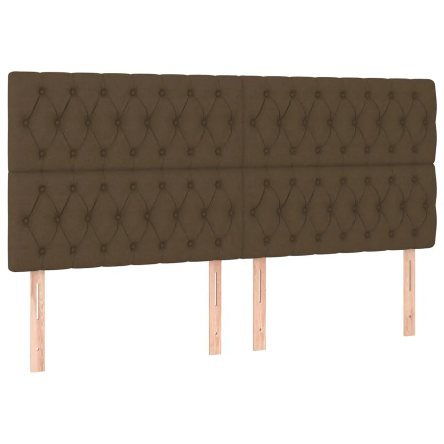Sommier à lattes de lit matelas et LED Marron foncé 200x200 cm - 7
