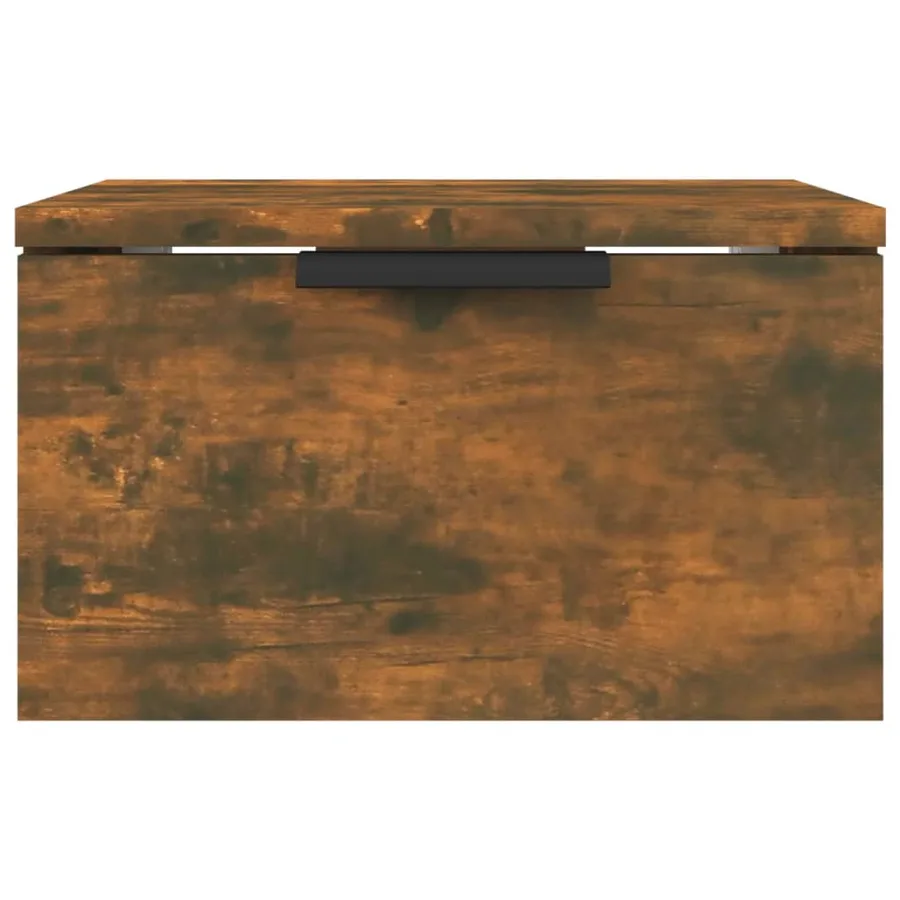Table de chevet murale Chêne fumé 34x30x20 cm - 4