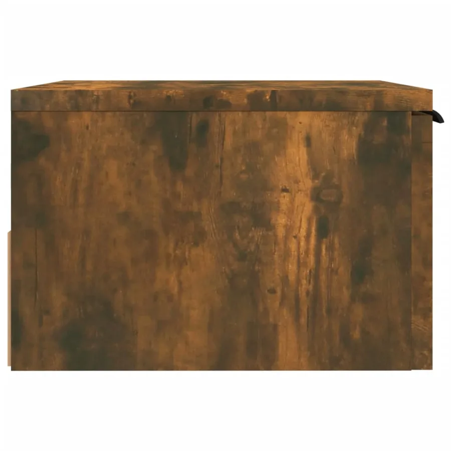 Table de chevet murale Chêne fumé 34x30x20 cm - 6