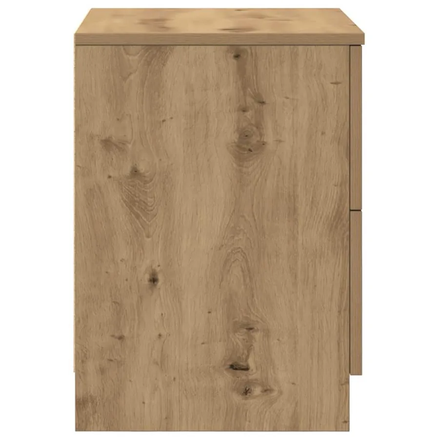 Table de chevet à 2 tiroirs en chêne massif 40 x 36 x 50 cm - 6
