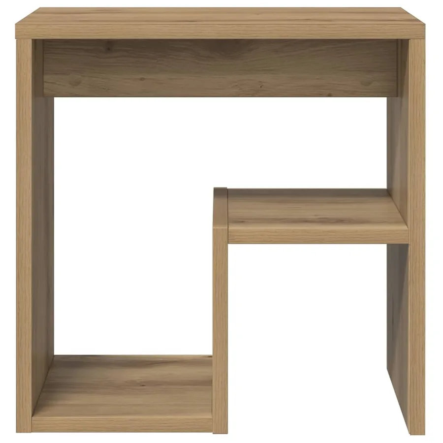 Tables de chevet 2 pcs chêne artisanal bois d'ingénierie - 5