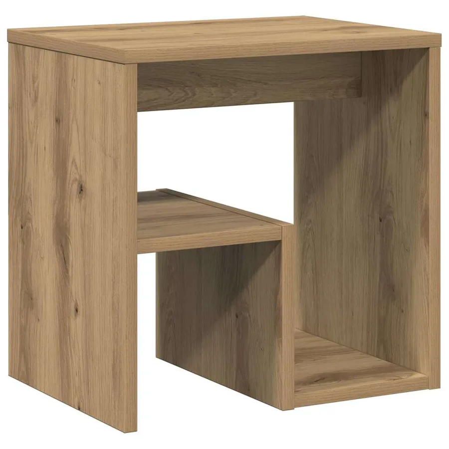Tables de chevet 2 pcs chêne artisanal bois d'ingénierie - 6