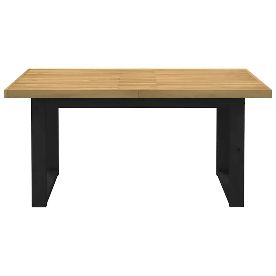 Table à manger NOAIN pieds en forme de U 160x90x75cm massif pin - 3