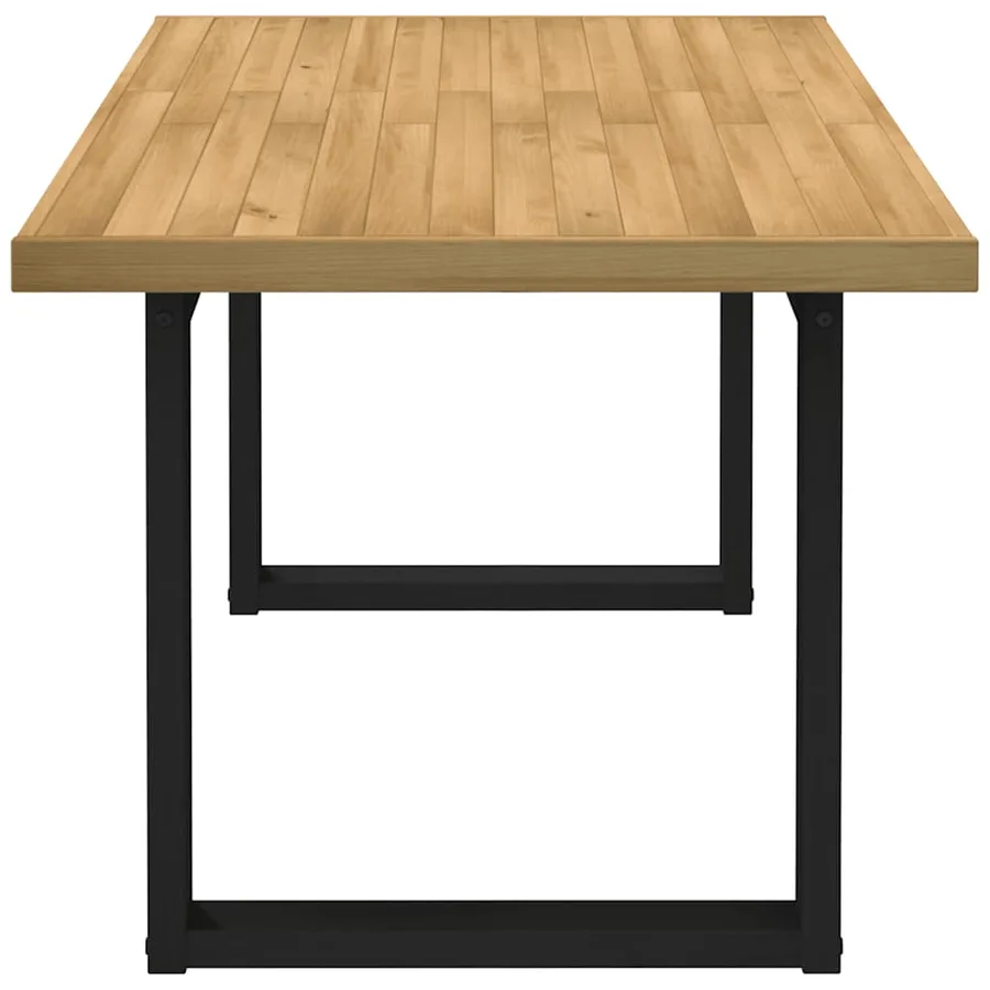 Table à manger NOAIN pieds en forme de U 160x90x75cm massif pin - 4