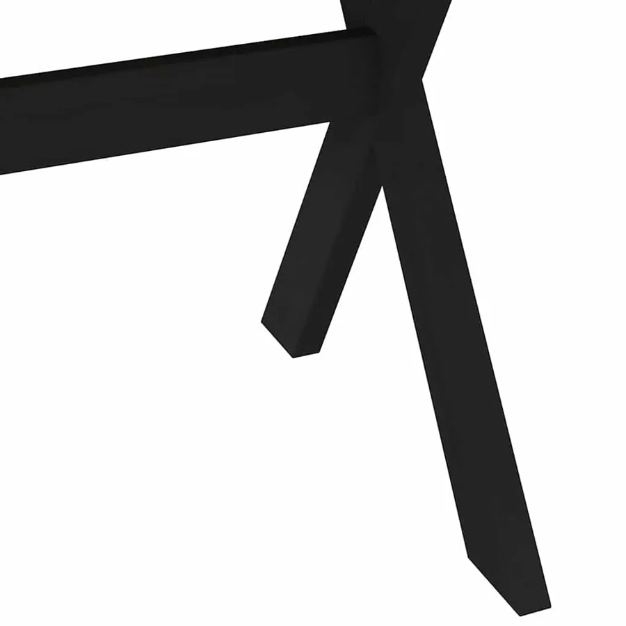 Table à manger NOAIN pieds en forme de X 180x90x75cm massif pin - 7