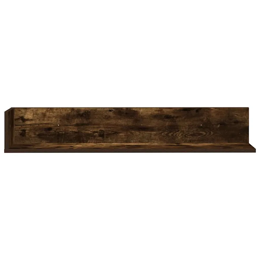 Étagères murales 2 pcs chêne fumé 100x16,5x16,5 cm - 4
