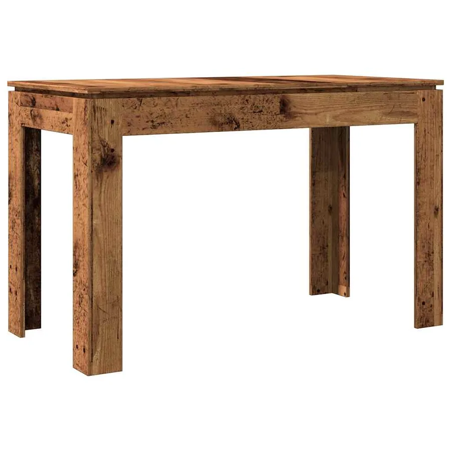 Table à manger vieux bois 120x60x76 cm bois d'ingénierie - 2