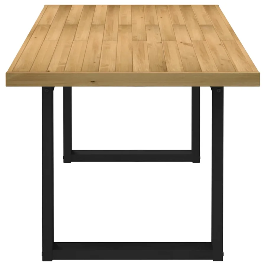 Table à manger NOAIN pieds en forme de U 180x90x75cm massif pin - 6