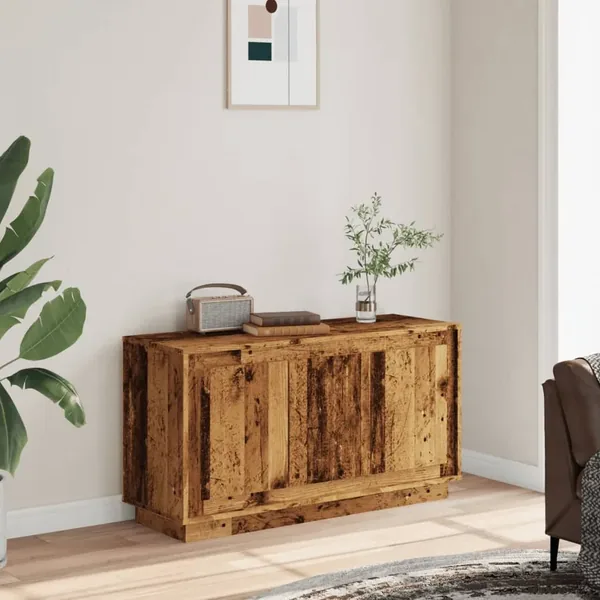 Buffet vieux bois 102x35x55 cm bois d'ingénierie