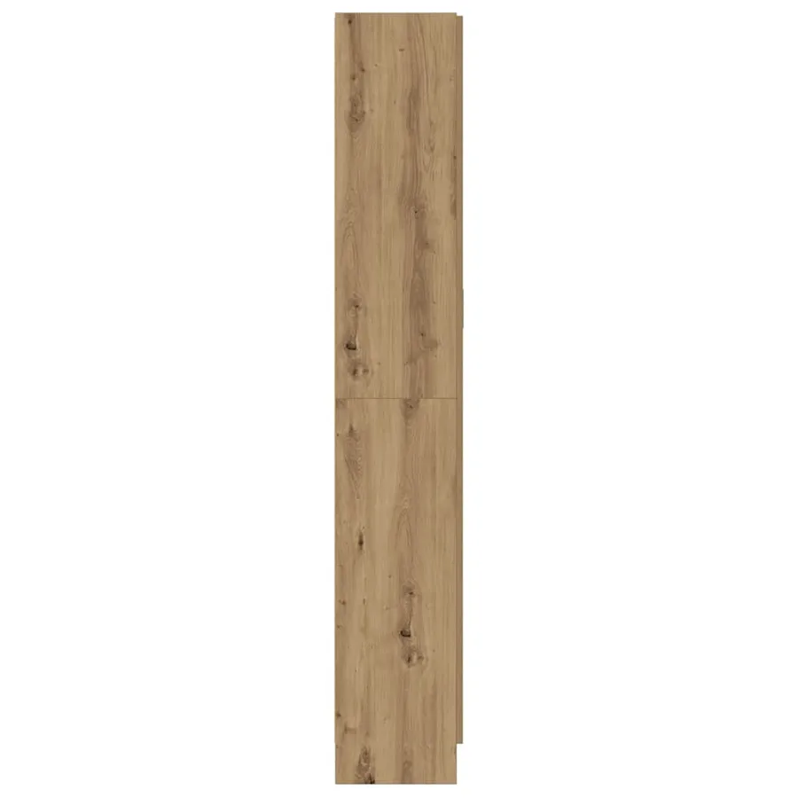 Buffet haut chêne artisanal 82,5x30,5x185 cm bois d'ingénierie - 5