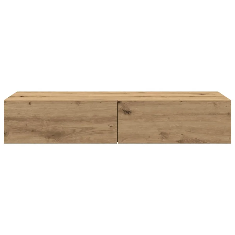 Étagère murale avec tiroirs chêne artisanal bois d'ingénierie - 4