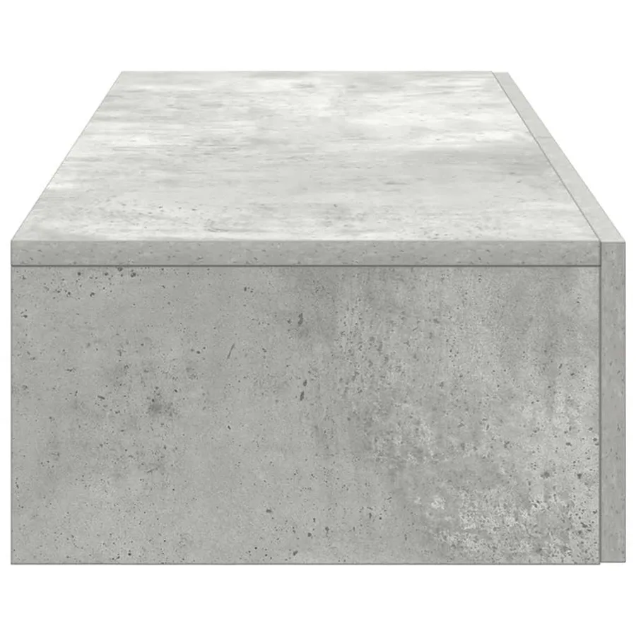 Étagère murale avec tiroirs gris béton bois d'ingénierie - 5