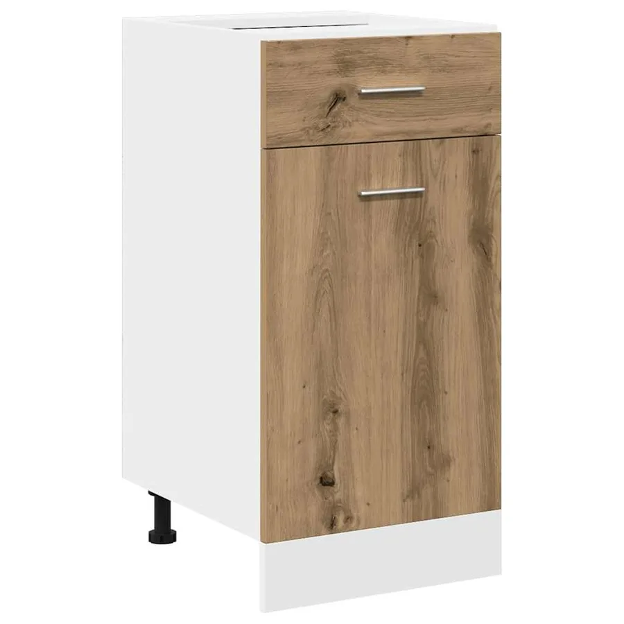 Ensemble de 11 meubles de cuisine "Lyon" en chêne artisanal - 9