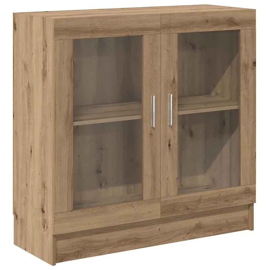 Bibliothèque chêne artisanal 82,5x30,5x80 cm bois d'ingénierie - 2