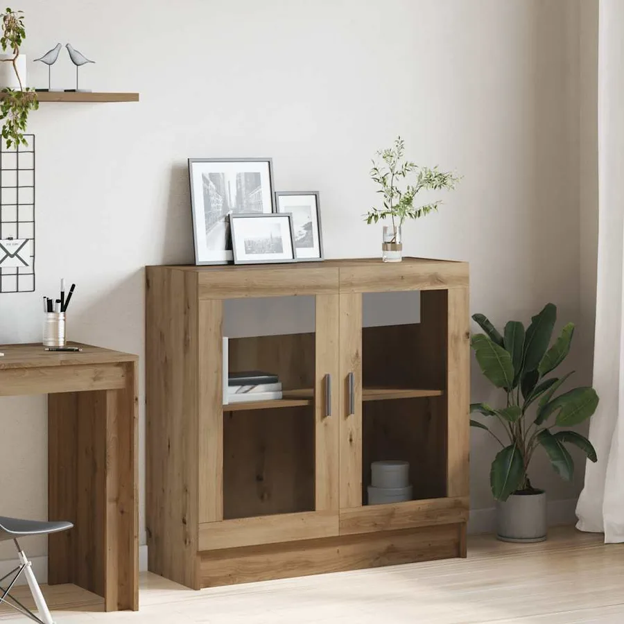 Bibliothèque chêne artisanal 82,5x30,5x80 cm bois d'ingénierie - 4