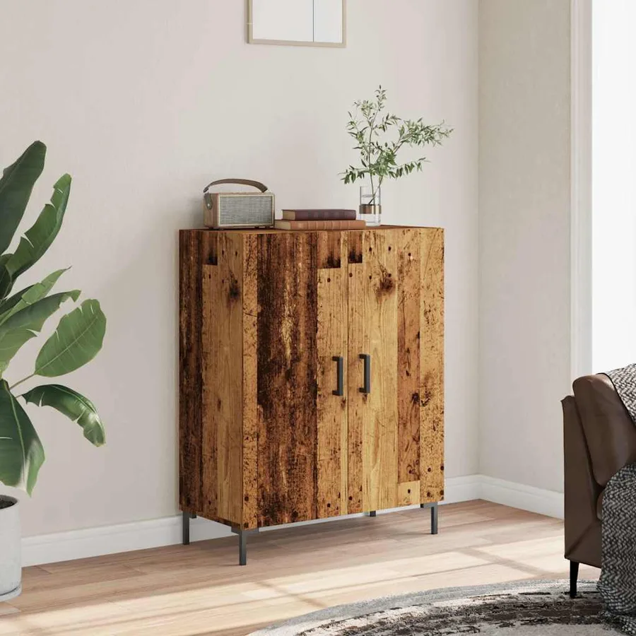 Buffet vieux bois 69,5x34x90 cm bois d'ingénierie - 4