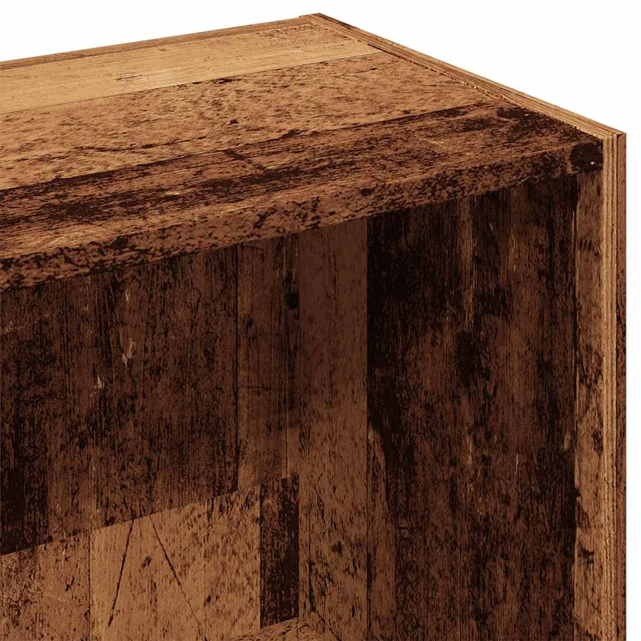 Bibliothèque vieux bois 36x30x114 cm bois d'ingénierie - 9