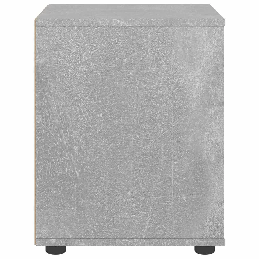 Table de chevet VISNES gris béton 45x40x50 cm bois d'ingénierie - 6