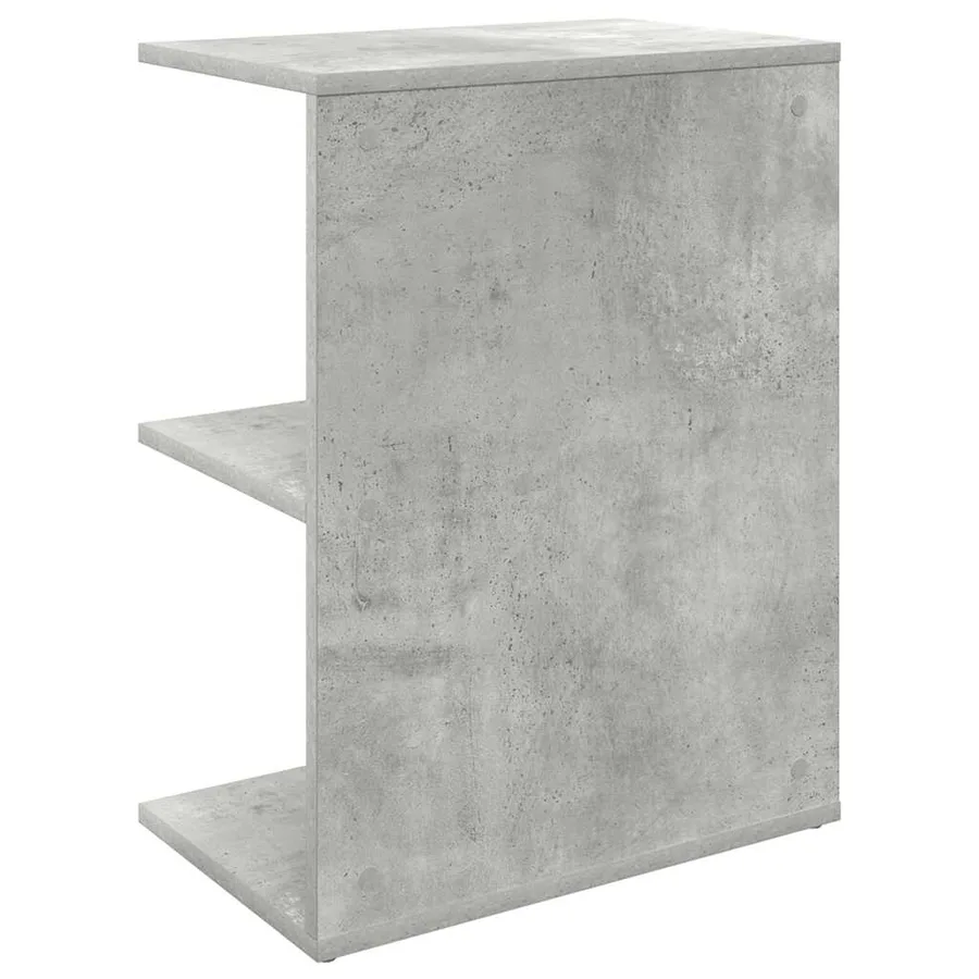 Table de chevet gris béton 46,5x29x61 cm bois d'ingénierie - 6