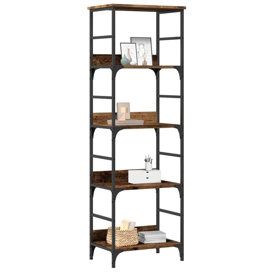 Bibliothèque vieux bois 50x33x153 cm bois d'ingénierie