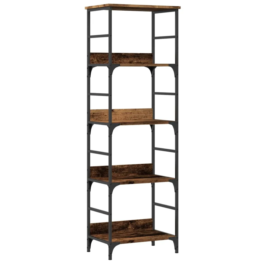 Bibliothèque vieux bois 50x33x153 cm bois d'ingénierie - 2