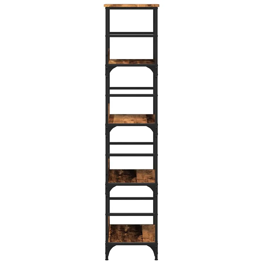 Bibliothèque vieux bois 50x33x153 cm bois d'ingénierie - 5