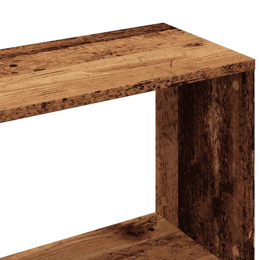 Bibliothèque vieux bois 97,5x29,5x100 cm bois d'ingénierie - 8