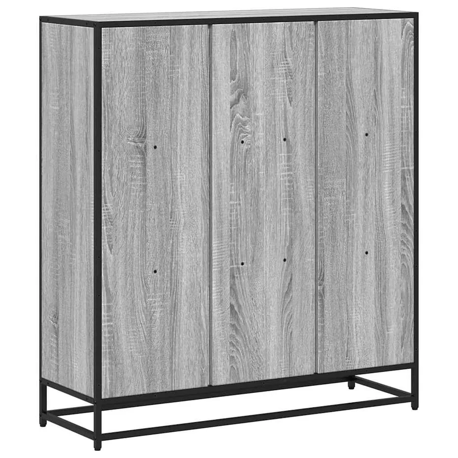 Bibliothèque sonoma gris 97,5x33x107,5 cm bois ingénierie métal - 6