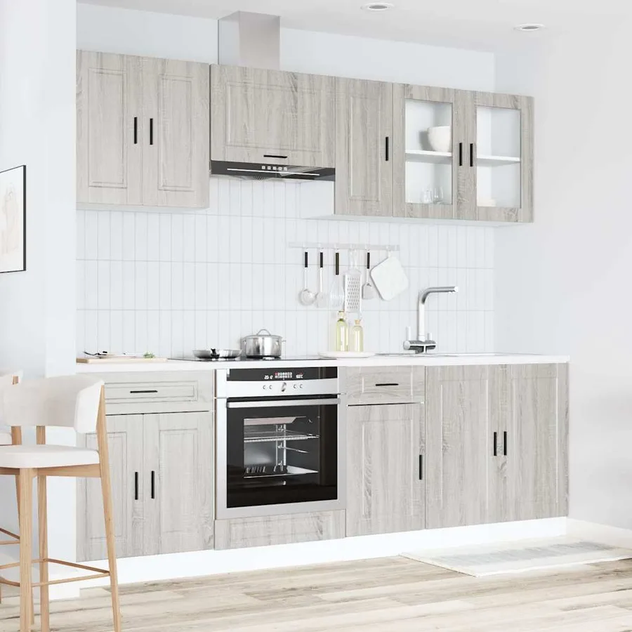 Ensemble d'armoires de cuisine 8 pcs Kalmar bois d'ingénierie - 3