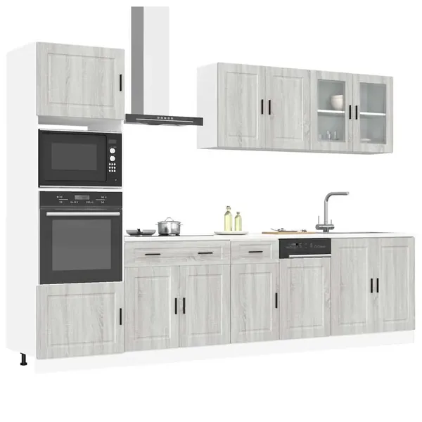 Ensemble d'armoires de cuisine 7 pcs Kalmar bois d'ingénierie