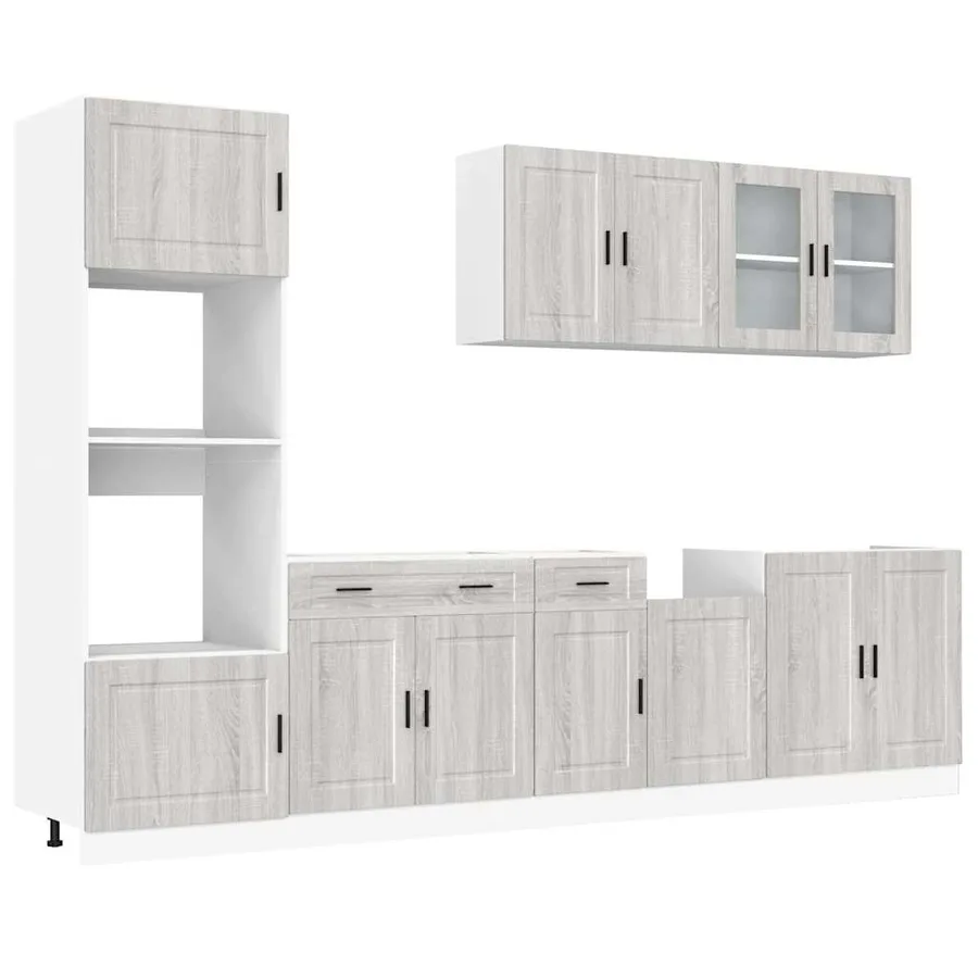 Ensemble d'armoires de cuisine 7 pcs Kalmar bois d'ingénierie - 2
