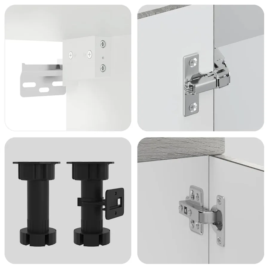 Ensemble d'armoires de cuisine 7 pcs Kalmar bois d'ingénierie - 7