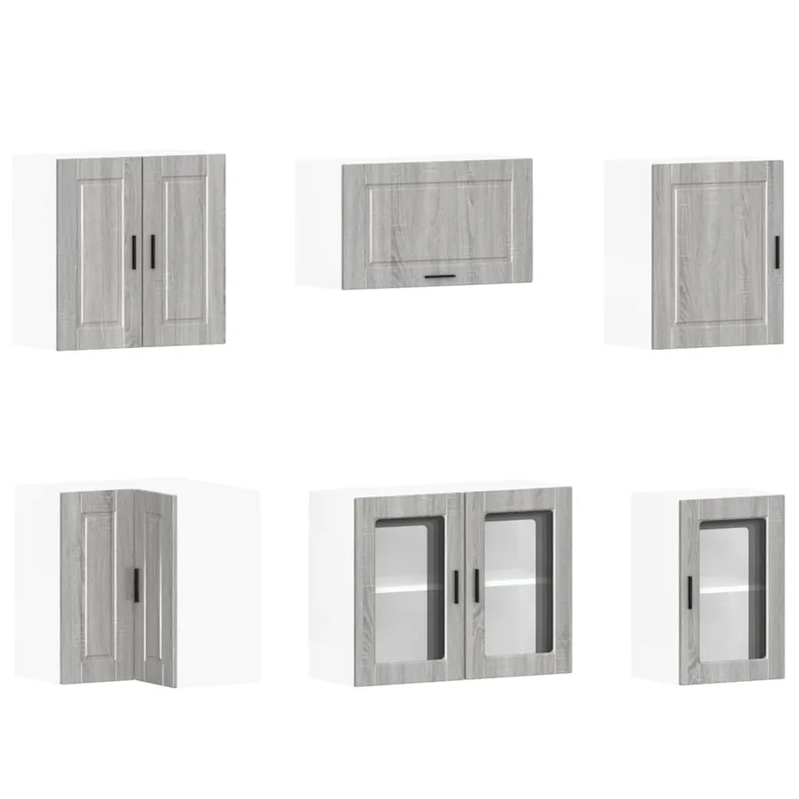Ensemble d'armoires de cuisine 11 pcs Porto bois d'ingénierie - 5