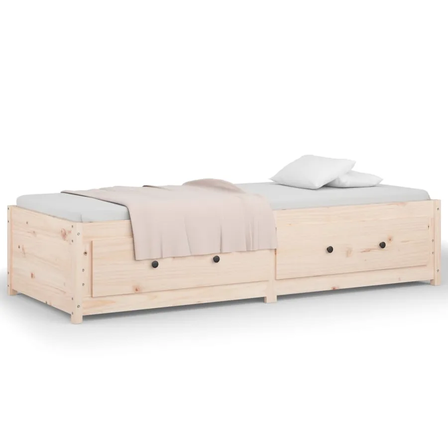 Lit de jour sans matelas 90x190 cm bois de pin massif - 5