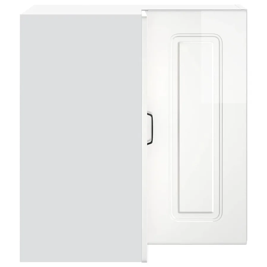 Armoire murale d'angle de cuisine Kalmar blanc brillant - 6