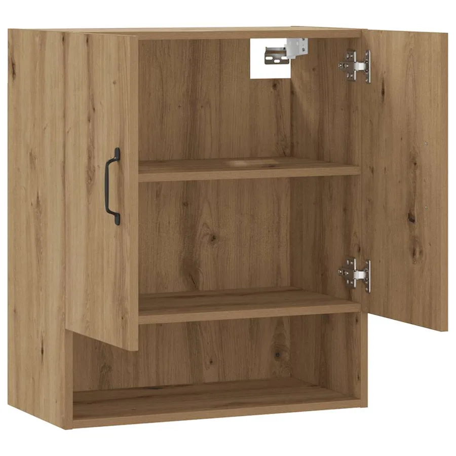 Armoire murale chêne artisanal 60x31x70 cm bois d'ingénierie - 4