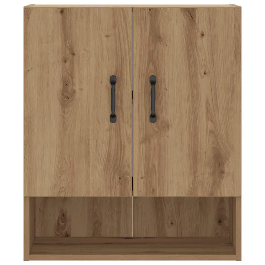 Armoire murale chêne artisanal 60x31x70 cm bois d'ingénierie - 5