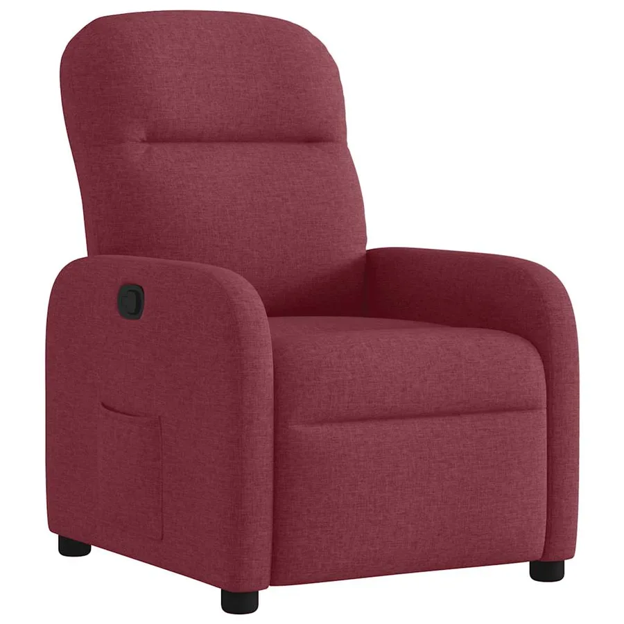 Fauteuil inclinable Rouge bordeaux Tissu - 2