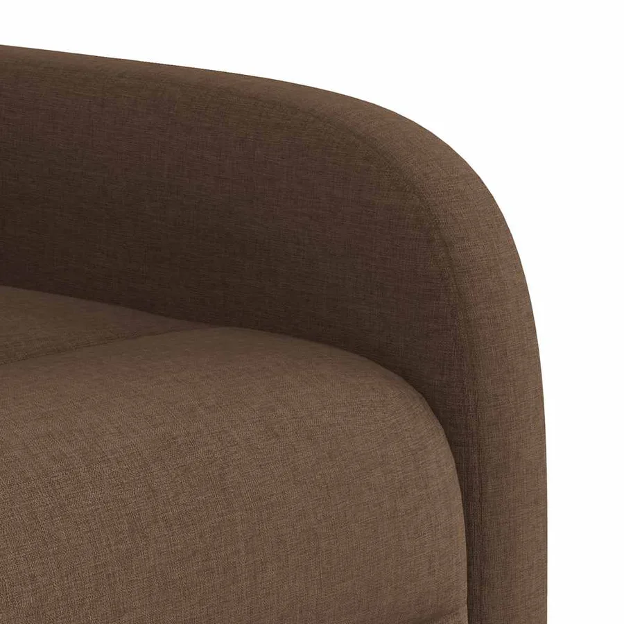 Fauteuil inclinable électrique Marron Tissu - 11