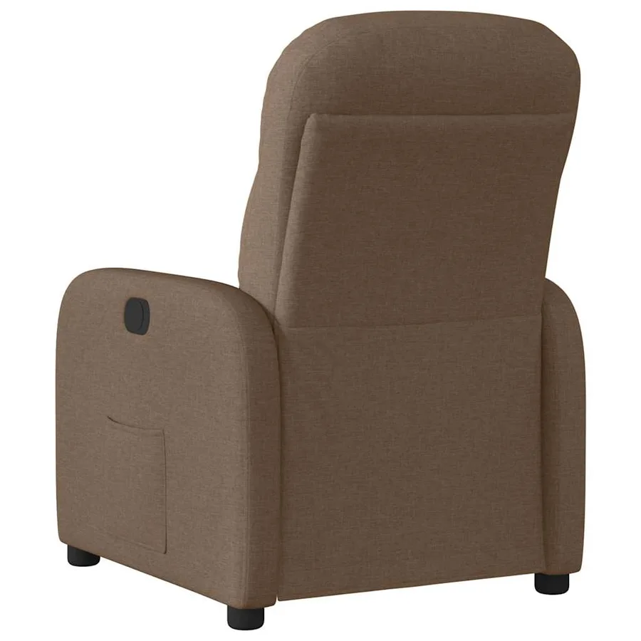 Fauteuil inclinable électrique Marron Tissu - 7