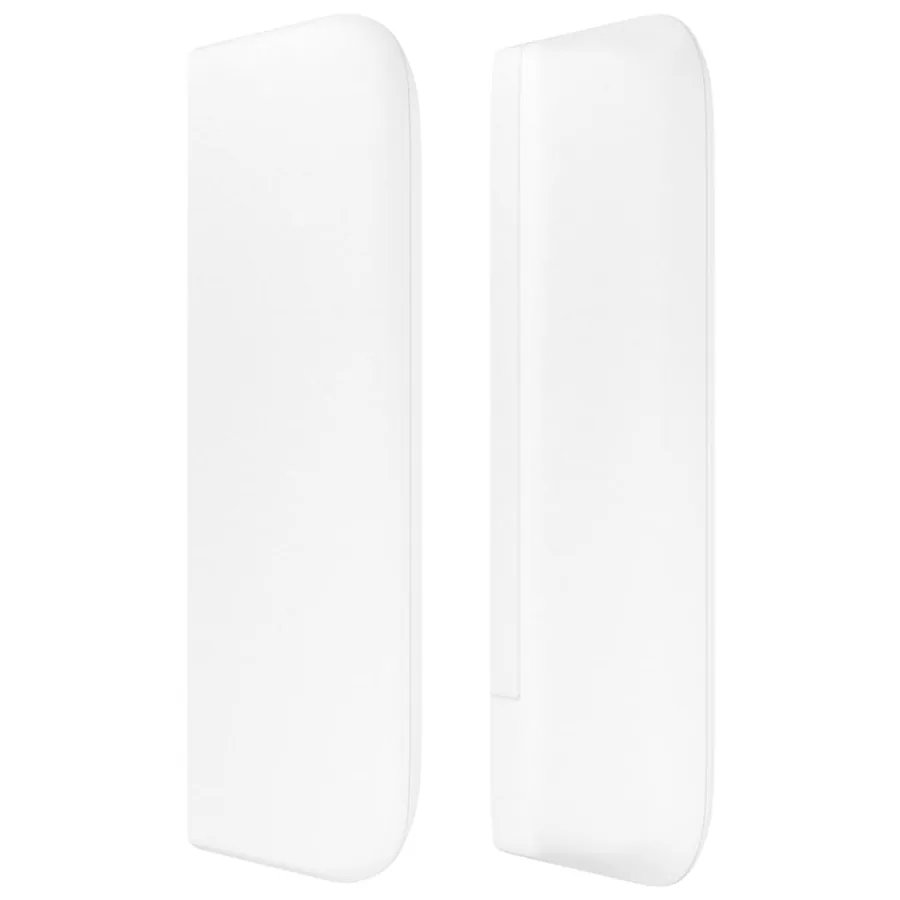 Tête de lit avec oreilles Blanc 103x16x78/88 cm Similicuir - 4