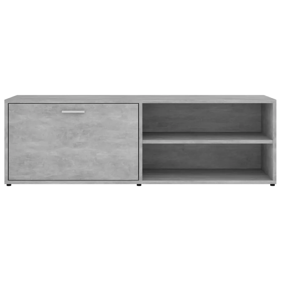 Meuble TV Gris béton 120x34x37 cm Bois d’ingénierie - 7